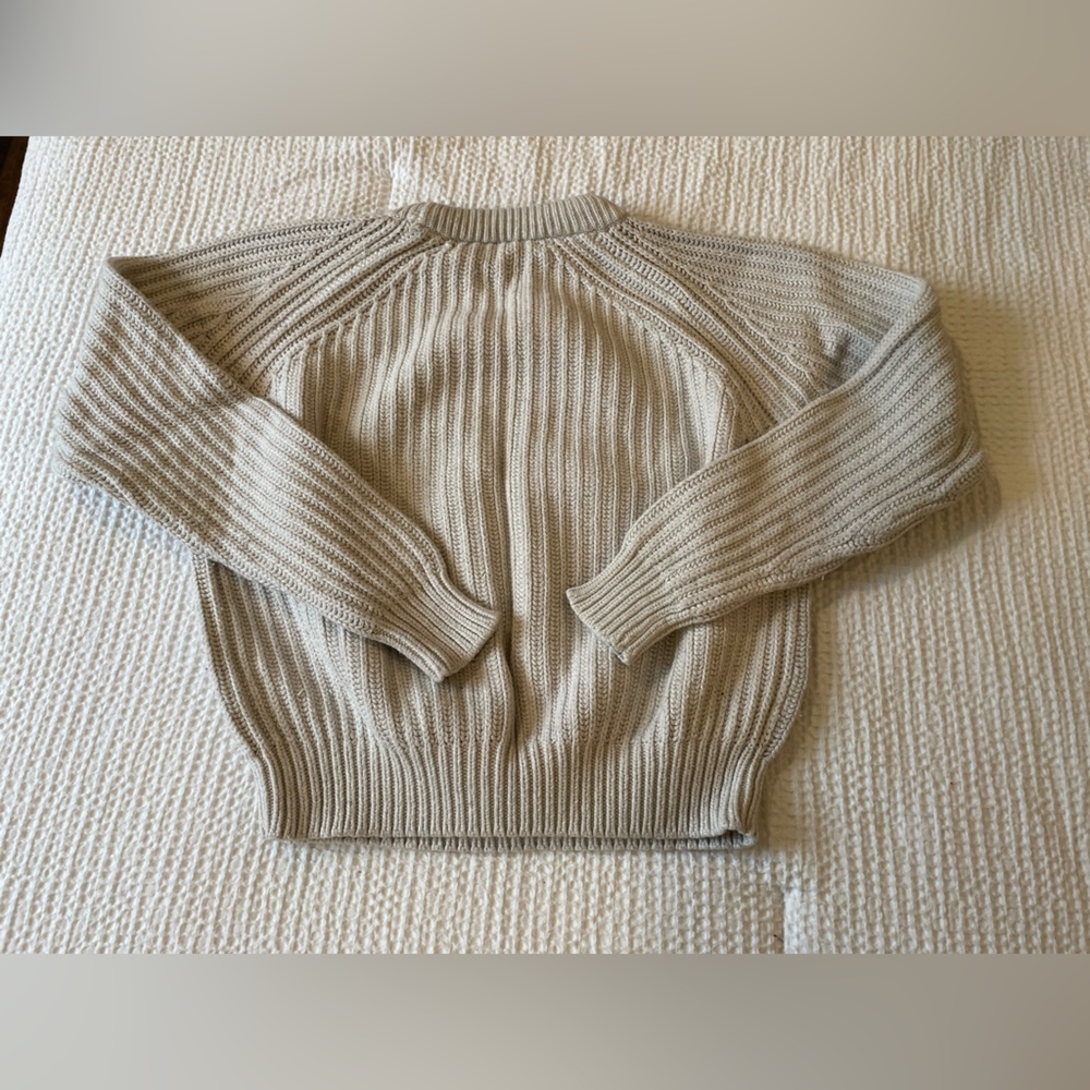 Zara Knit women’s cream pullover sweater size small - Picture 3 of 3